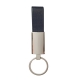 Llavero rectangular en metal y curpiel