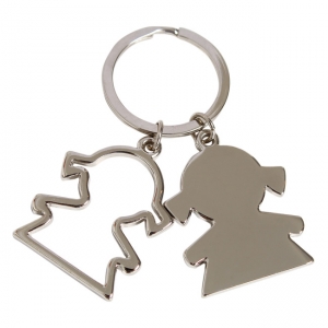 Llavero en forma de niña con sombra