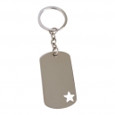 Llavero con placa en forma de estrella