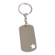 Llavero con placa en forma de estrella
