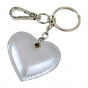 Llavero en forma de corazón loft color plata
