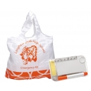 Bolsa de shopping color blanca con libreta incluida