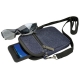 Bolsa hip Bag de mezclilla color azul con asa