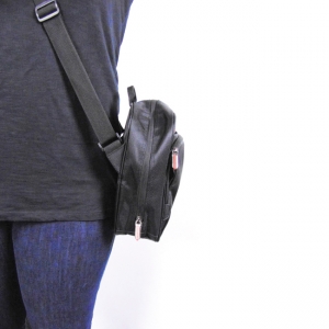 Mini mochila Borg de color negro