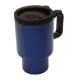 Termo de acero inoxidable con asa y tapa en varios colores