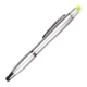 Bolígrafo o pluma de plástico Asb apariencia metálica marca textos y touch