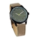 Reloj de pulso unisex con caja metálica y correa de nylon