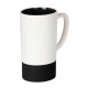 Taza de cerámica con interior de color y grip de silicón