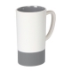 Taza de cerámica con interior de color y grip de silicón