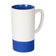 Taza de cerámica con interior de color y grip de silicón