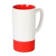 Taza de cerámica con interior de color y grip de silicón