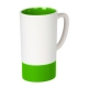 Taza de cerámica con interior de color y grip de silicón