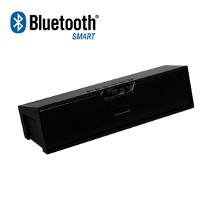 Bocina portátil rectangular recargable con Bluetooth y pantalla