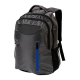 Mochila Euro de poliéster en color negro con compartimiento para laptop