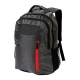 Mochila Euro de poliéster en color negro con compartimiento para laptop