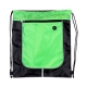 Morral de poliéster con cierre al frente y salida de audífonos