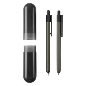 Set de bolígrafo y portaminas metálico con estuche plástico Bolap