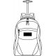 Mochila porta laptop con trolley Ravello