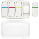 Set de 4 resaltadores o marca textos con caja