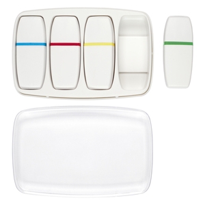 Set de 4 resaltadores o marca textos con caja