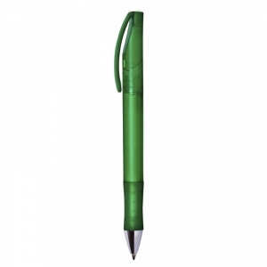 Pluma de plástico traslucido y grip de caucho