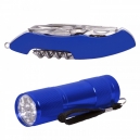 Kit de navaja con linterna de 9 focos LED y de aluminio