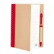 Cuaderno de papel reciclado con 70 hojas y bolígrafo integrado
