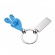 Llavero Smile con placa en varios colores
