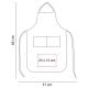 Mandil o delantal de Non Woven con 2 bolsas