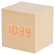Reloj en forma de cubo TIME CUBE de madera