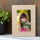 Portarretrato rectangular de MDF topo vintage NEMIRA