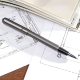 Bolígrafo tipo roller ball de aluminio HOUSTON, incluye estuche.