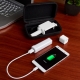 Kit de viaje para celular con power bank, cables y selfie stick KEIBU