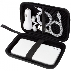 Power bank 8000 mAh y plug para coche 2 puertos USB con estuche UMBRIEL