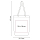 Bolsa de yute y algodón MEZZOLA de bonito look y asas