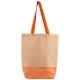 Bolsa de yute y algodón MEZZOLA de bonito look y asas