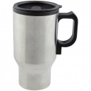 Taza electro térmica FIESCHER 450 ml con conexión para automóvil y USB