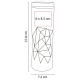 Termo de doble pared AREUSE con cuerpo de diseño tipo prisma 450 ml