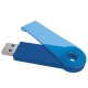 Memoria USB plástica GAMKA de 16GB con cubierta giratoria translucida