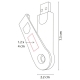 Memoria USB plástica GAMKA de 16GB con cubierta giratoria translucida