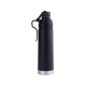 Termo de acero esmaltado en negro Kuo con asa 540 ml