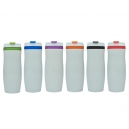 Termo de metal ergonómico esmaltado blanco Zeki 400 ml