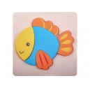 Rompecabezas infantil Fish 6 piezas en forma de pez