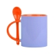 Taza o tarro 11 Oz para sublimar Mirza con cuchara