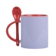 Taza o tarro 11 Oz para sublimar Mirza con cuchara