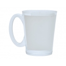 Taza de vidrio para sublimar Dana 10 Oz con ventana blanca