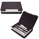 Estuche o set de manicure piezas de acero inoxidable con elegante estuche