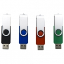 Memoria USB Keylor de cubierta giratoria y cuerpo de goma 8GB