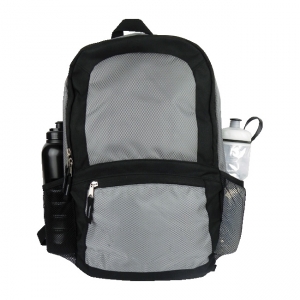 Mochila Lance color gris con compartimento para cantimplora