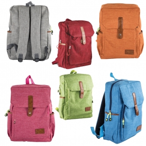 Mochila divertida en varios colores Fiolet escolar o laptop